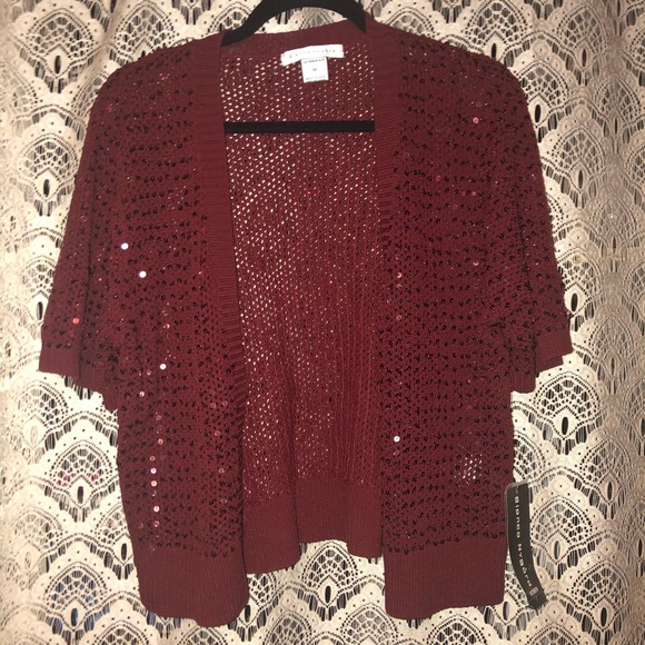 Bianca Nygard | Short-sleeve Sequinned Cardigan 1x - Picture 2 of 3